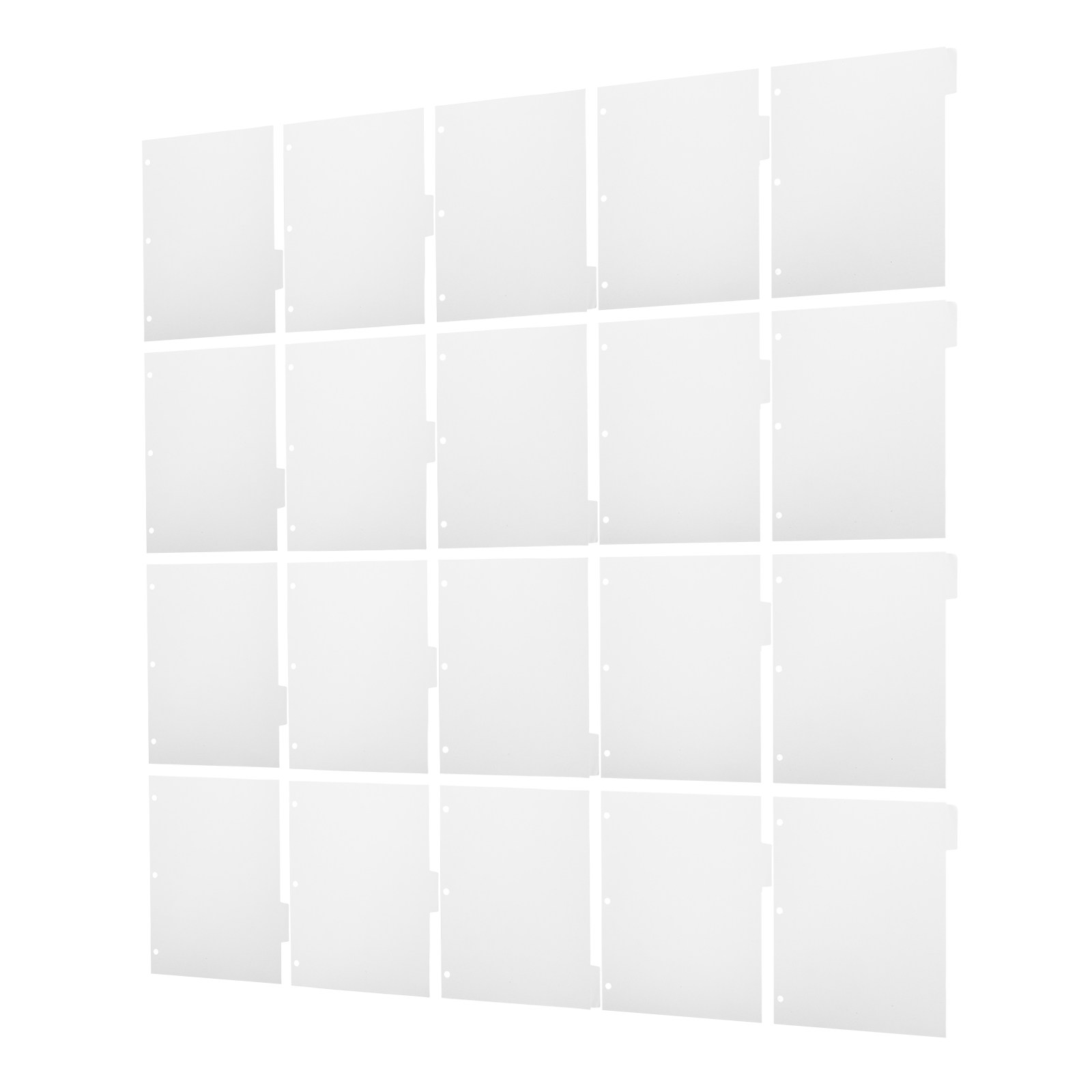Index Tab Divider - 4Sets Blank Write Page Dividers 11x9