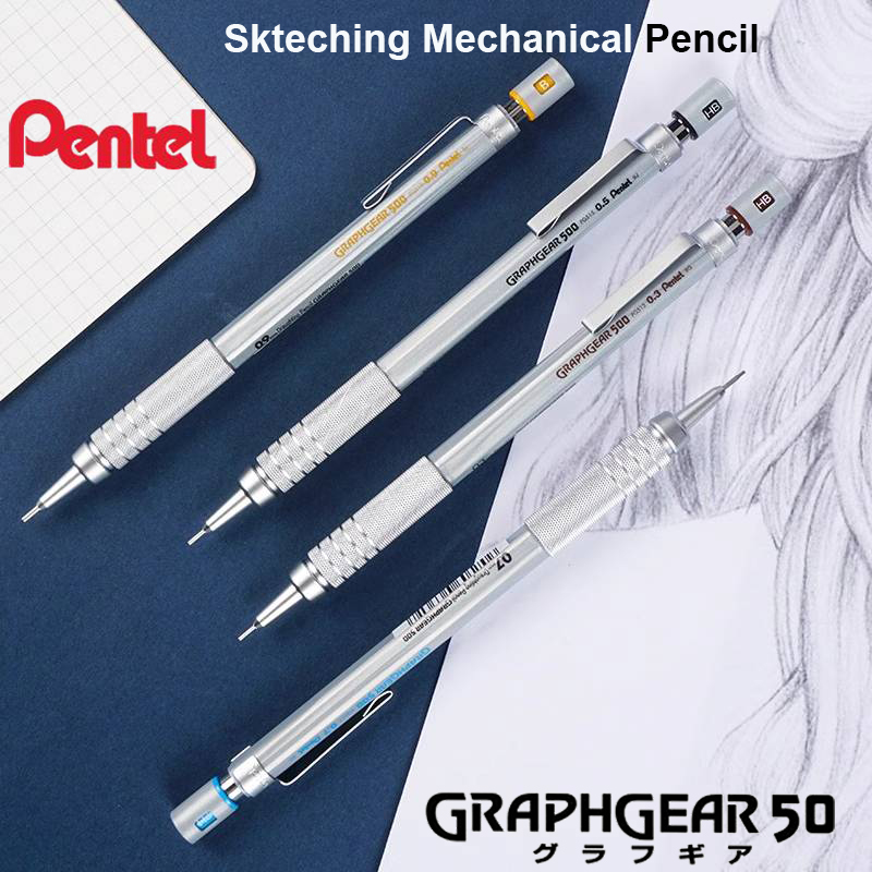 Pentel Pen Energel - Pentel Mechanical Pencil GraphGear 500 Non-Breakable