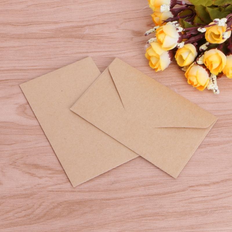 Letter Envelope Kraft - 50 Pcs Vintage Envelopes Retro Kraft