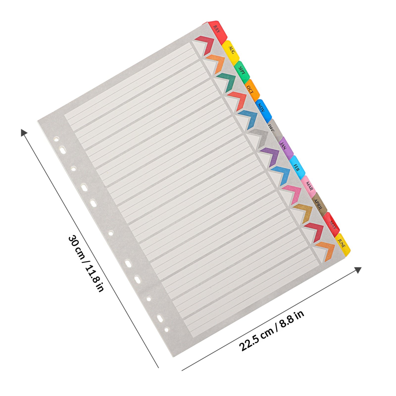 12Sheets Binder Dividers Tabs  - Index Tab Divider recension och pris