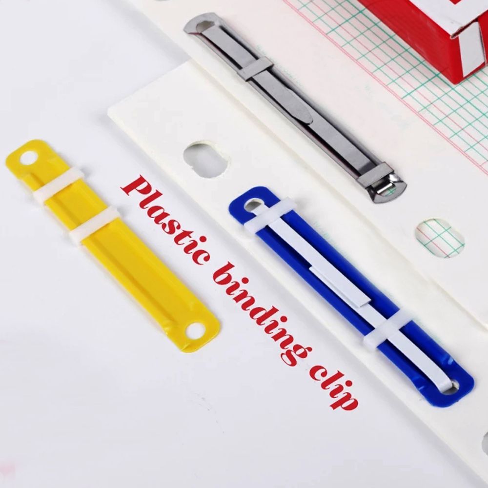 50 PCs/Set File Paper Fastener - Binder Clip Assorted recension och pris