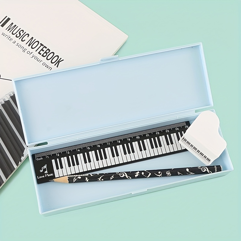 2Pcs/Set 15cm Piano Keyboard P - Ruler Set Transparent recension och pris