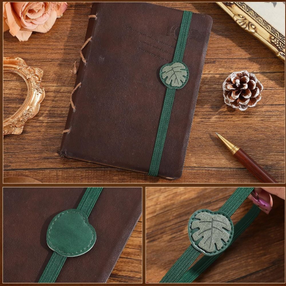 Vintage Elastic Bands Leather  - Journal Leather Hardcover recension och pris