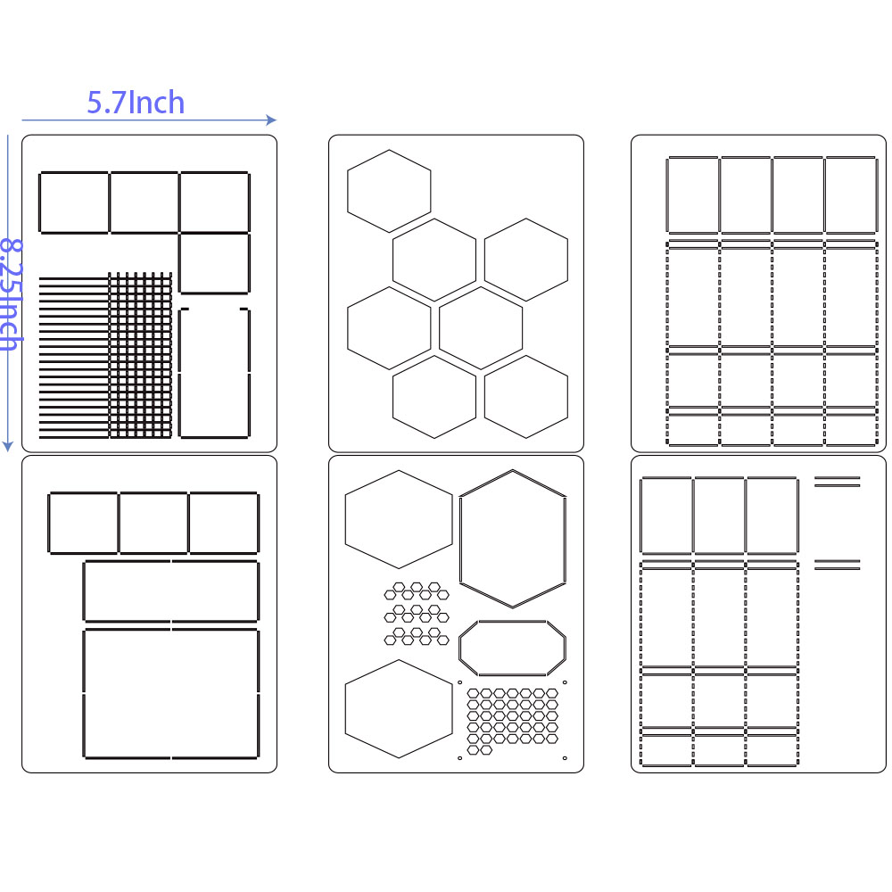 6Pack Reusable Plastic Weekly  - Notebook Dotted A5 recension och pris