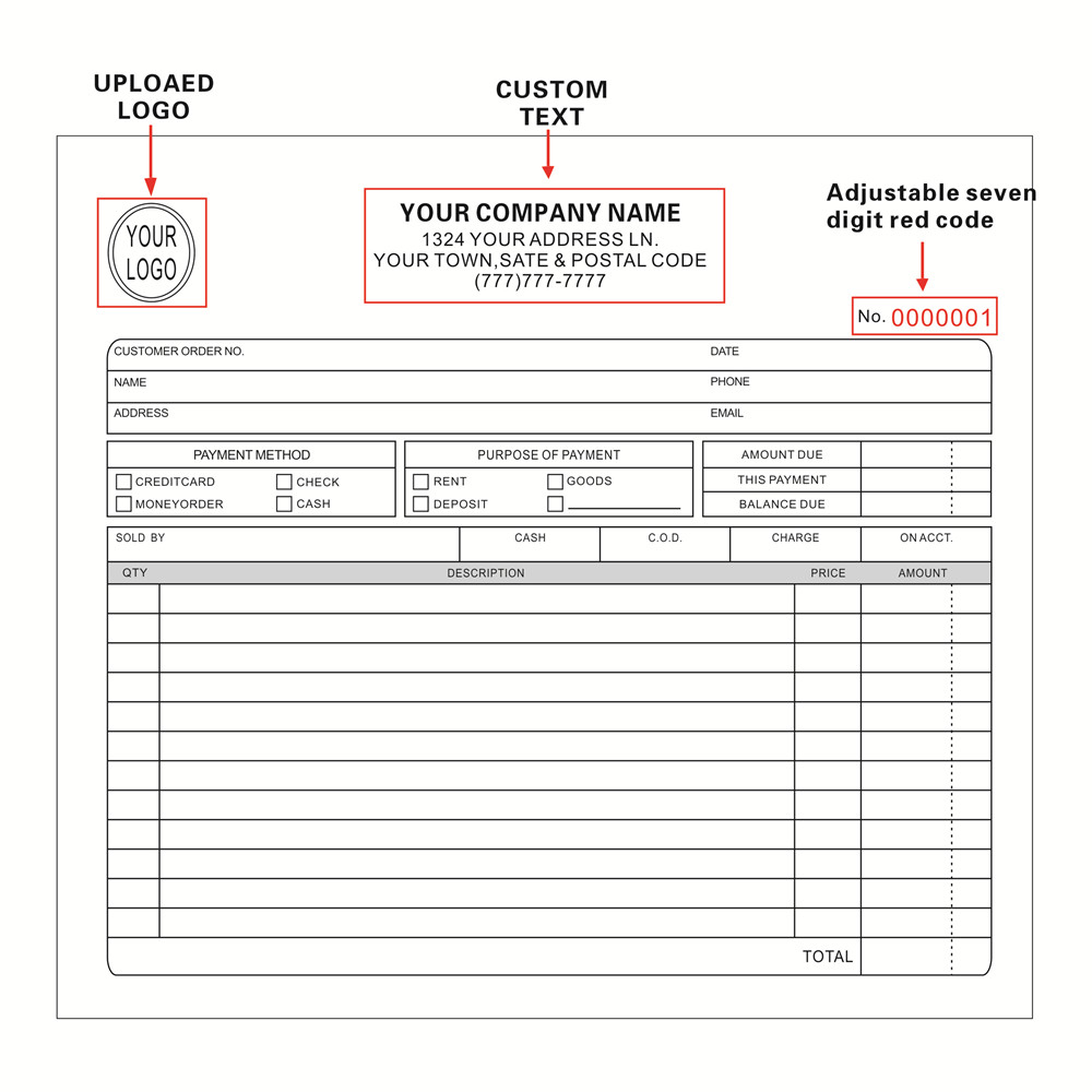 two books can invoice customiz - Carbon Copy Book recension och pris