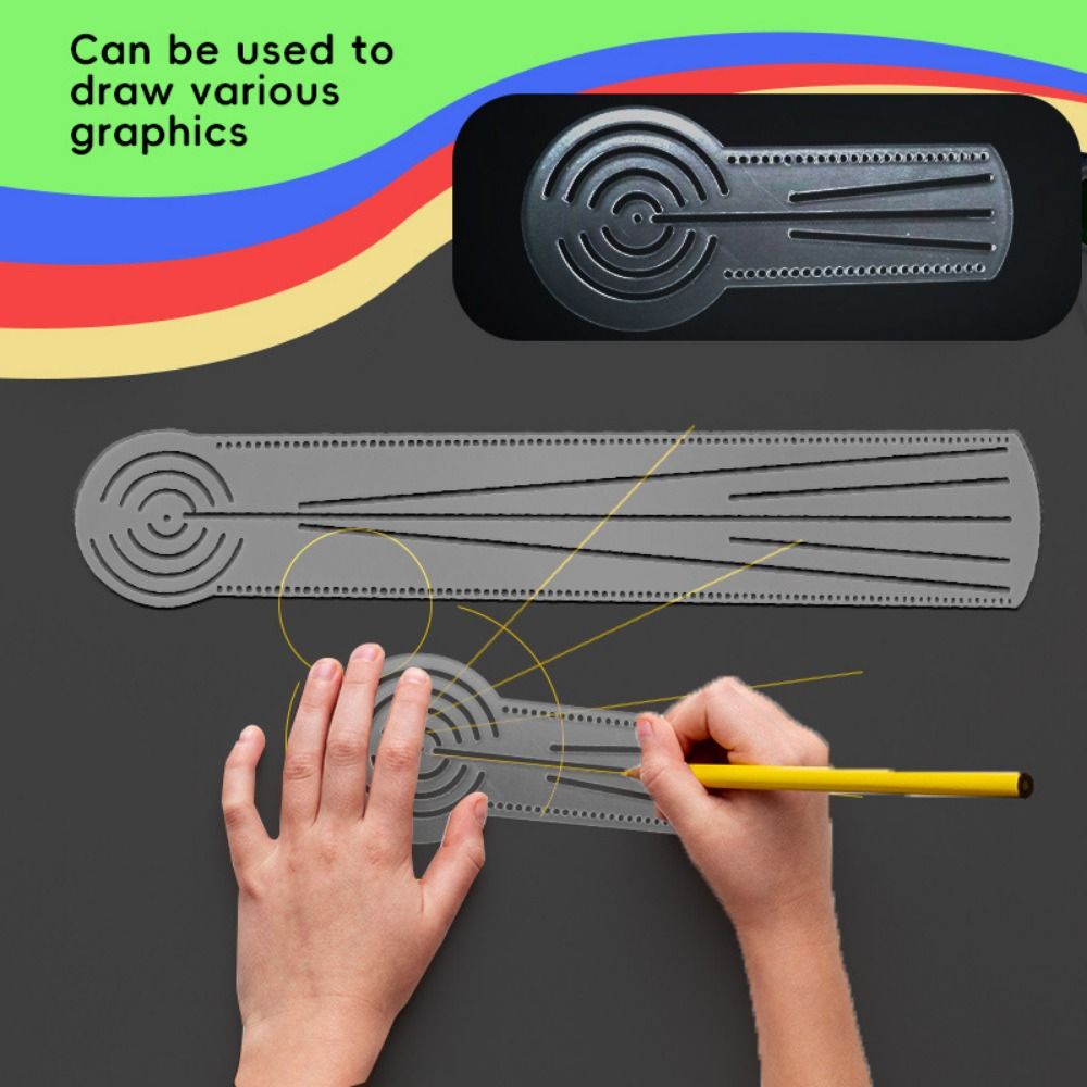 High Quality Multifunctional M - Ruler Set Transparent recension och pris