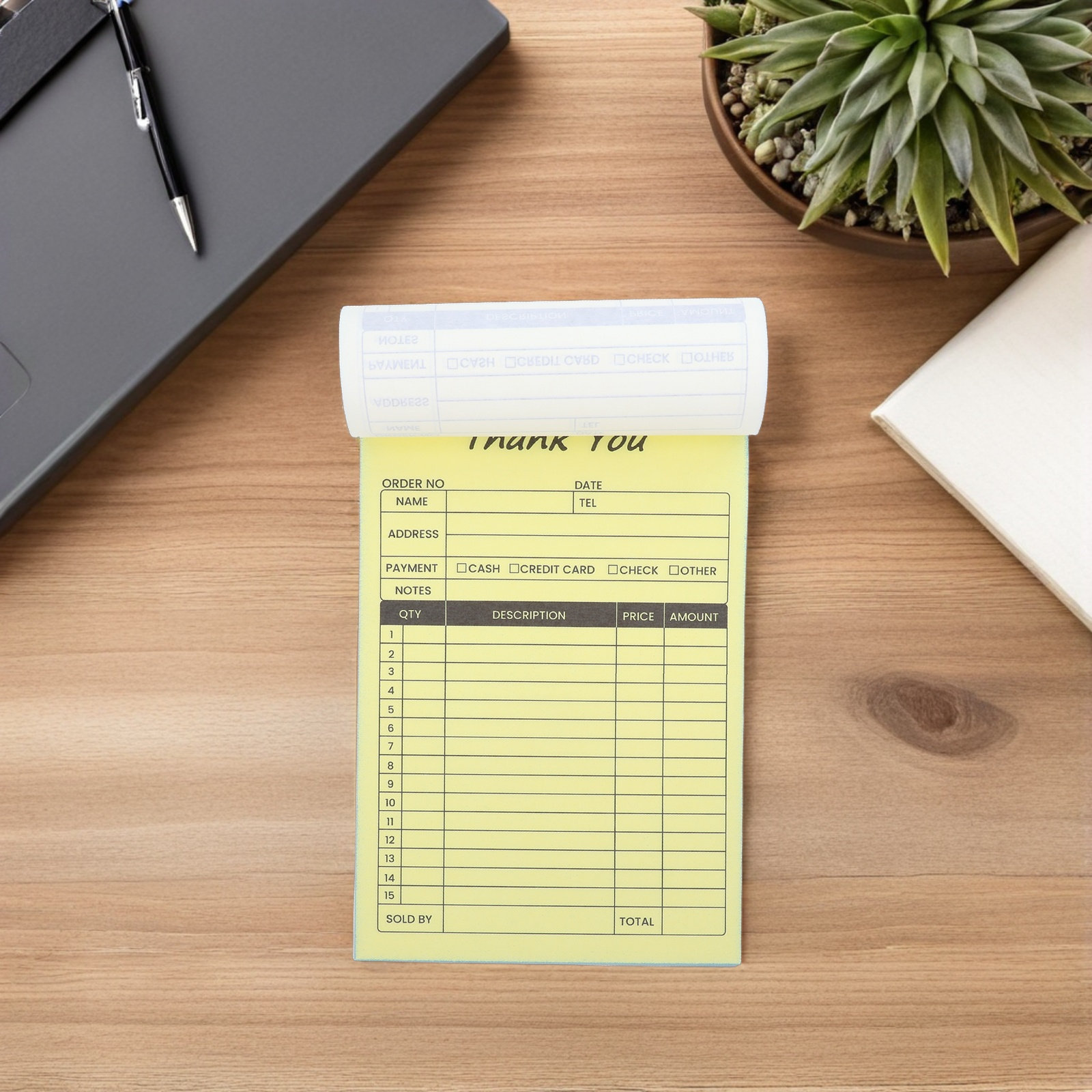 2Pcs Business Invoice Receipt  - Carbon Copy Book recension och pris