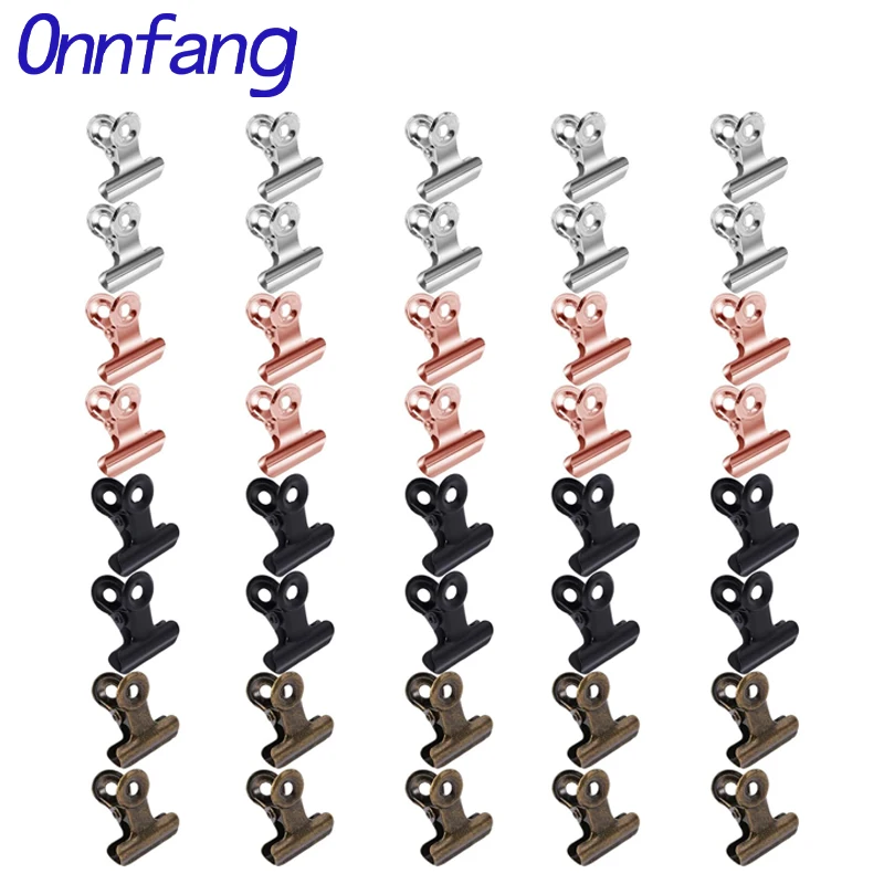 40/20PCS  Set Mini 21x23mm Met - Binder Clip Assorted recension och pris