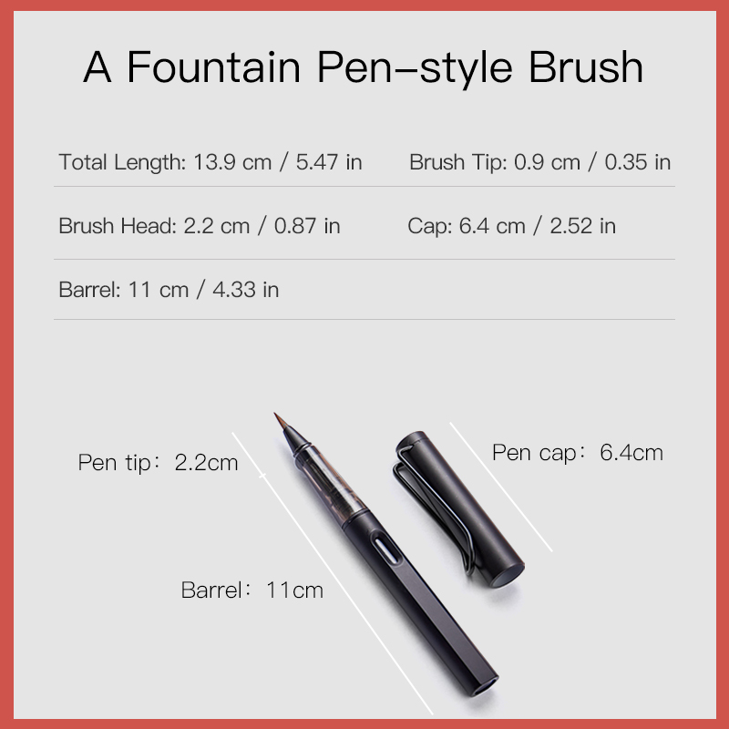 Fountain Brush Pen Set with 50 - Fountain Pen Ink recension och pris