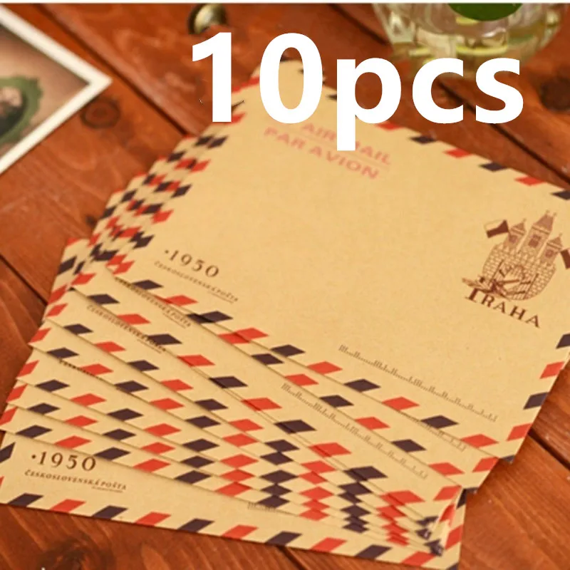 10pcs 9.7*7.5cm  Retro Popular - Letter Envelope Kraft recension och pris