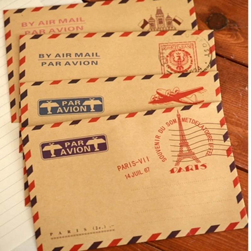10pcs 9.7*7.5cm  Retro Popular - Letter Envelope Kraft recension och pris