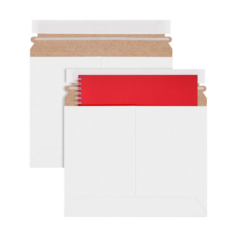 25Pcs White Rigid Mailers Stay - Letter Envelope Kraft recension och pris