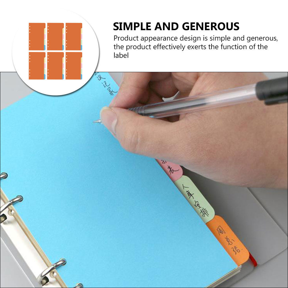 30Pcs Plastic Tab Dividers Col - Index Tab Divider recension och pris