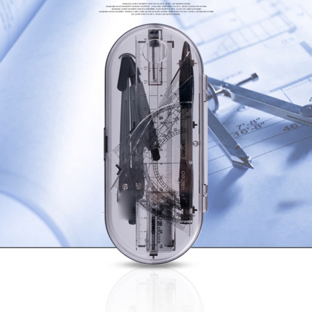 Transparent Ruler Set Eraser S - Ruler Set Transparent recension och pris