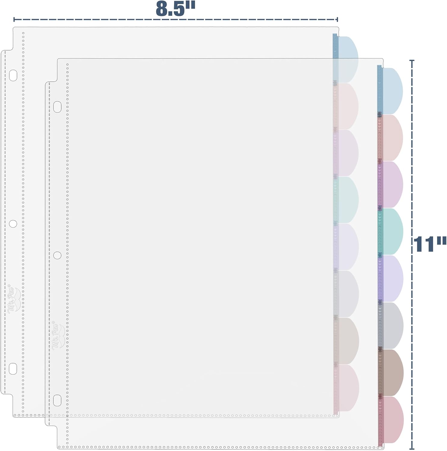 A4 Clear Sheet Protectors with - Index Tab Divider recension och pris