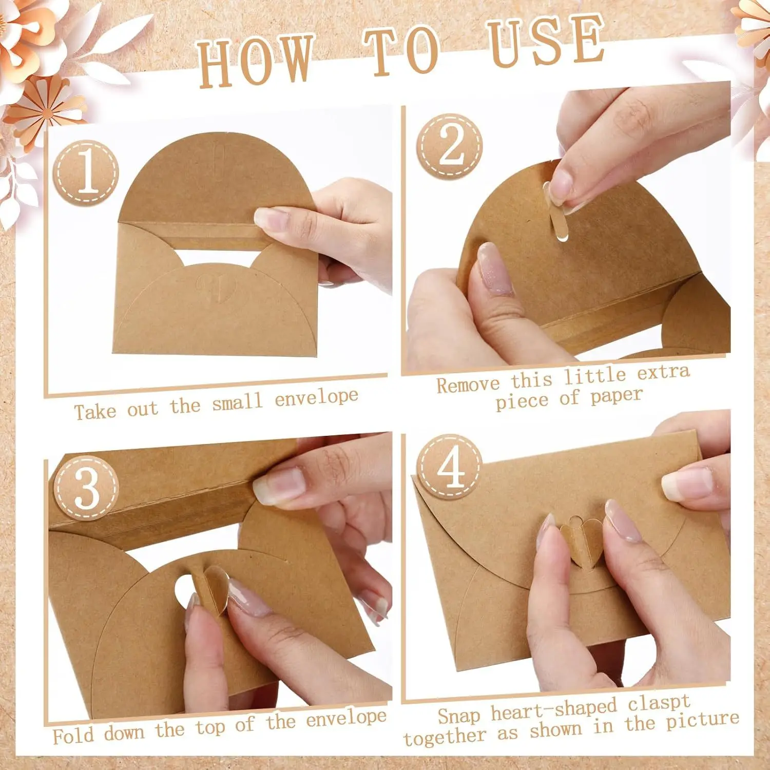 50pcs/lot 10.5X7cm Envelope Po - Letter Envelope Kraft recension och pris