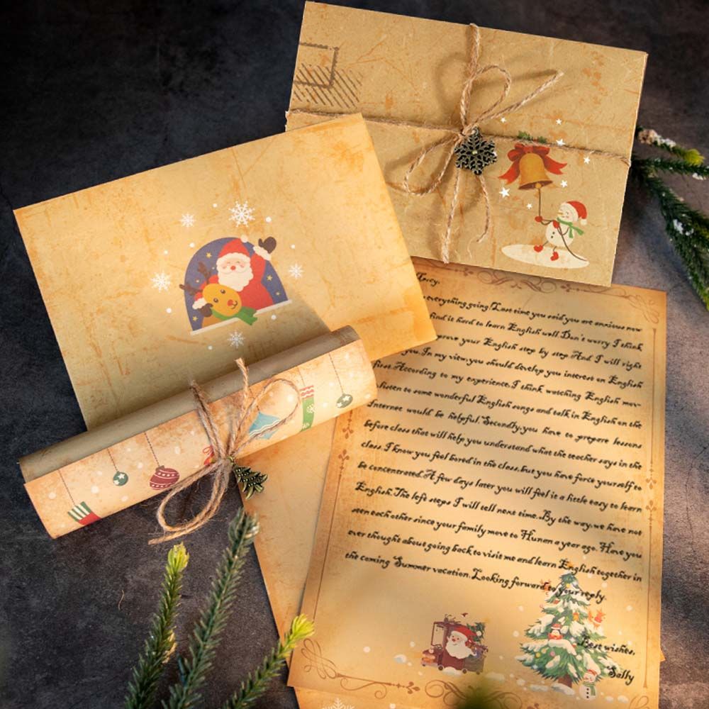 DIY Vintage Santa Claus Gift I - Letter Envelope Kraft recension och pris