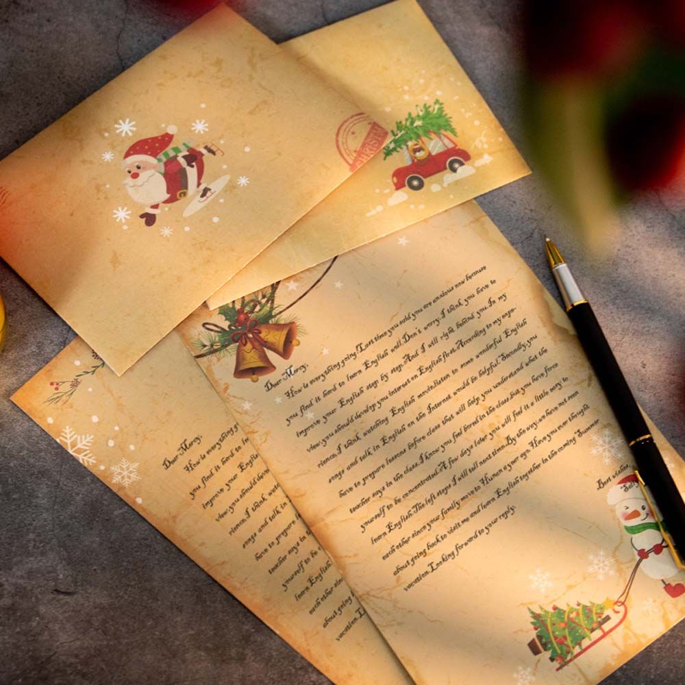 DIY Vintage Santa Claus Gift I - Letter Envelope Kraft recension och pris