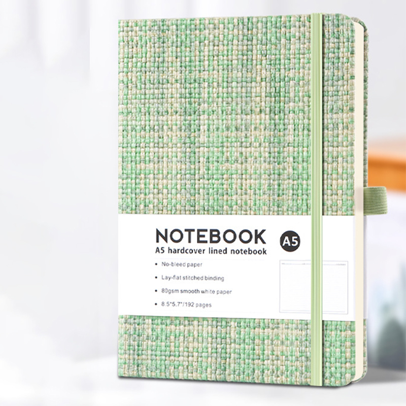 A5 Notebook Imitation Linen Ha - Notebook Dotted A5 recension och pris