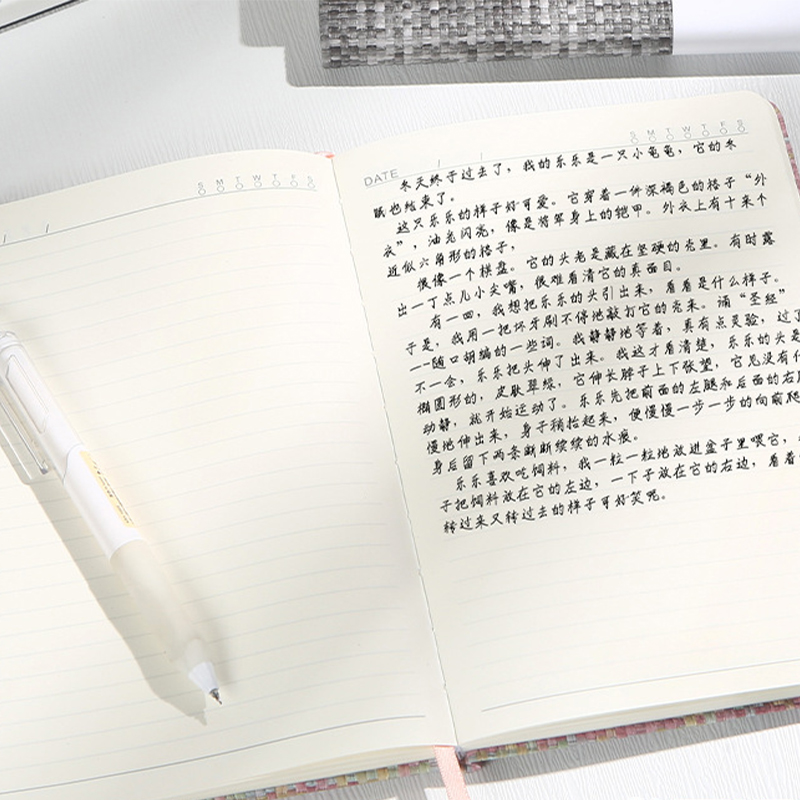 A5 Notebook Imitation Linen Ha - Notebook Dotted A5 recension och pris