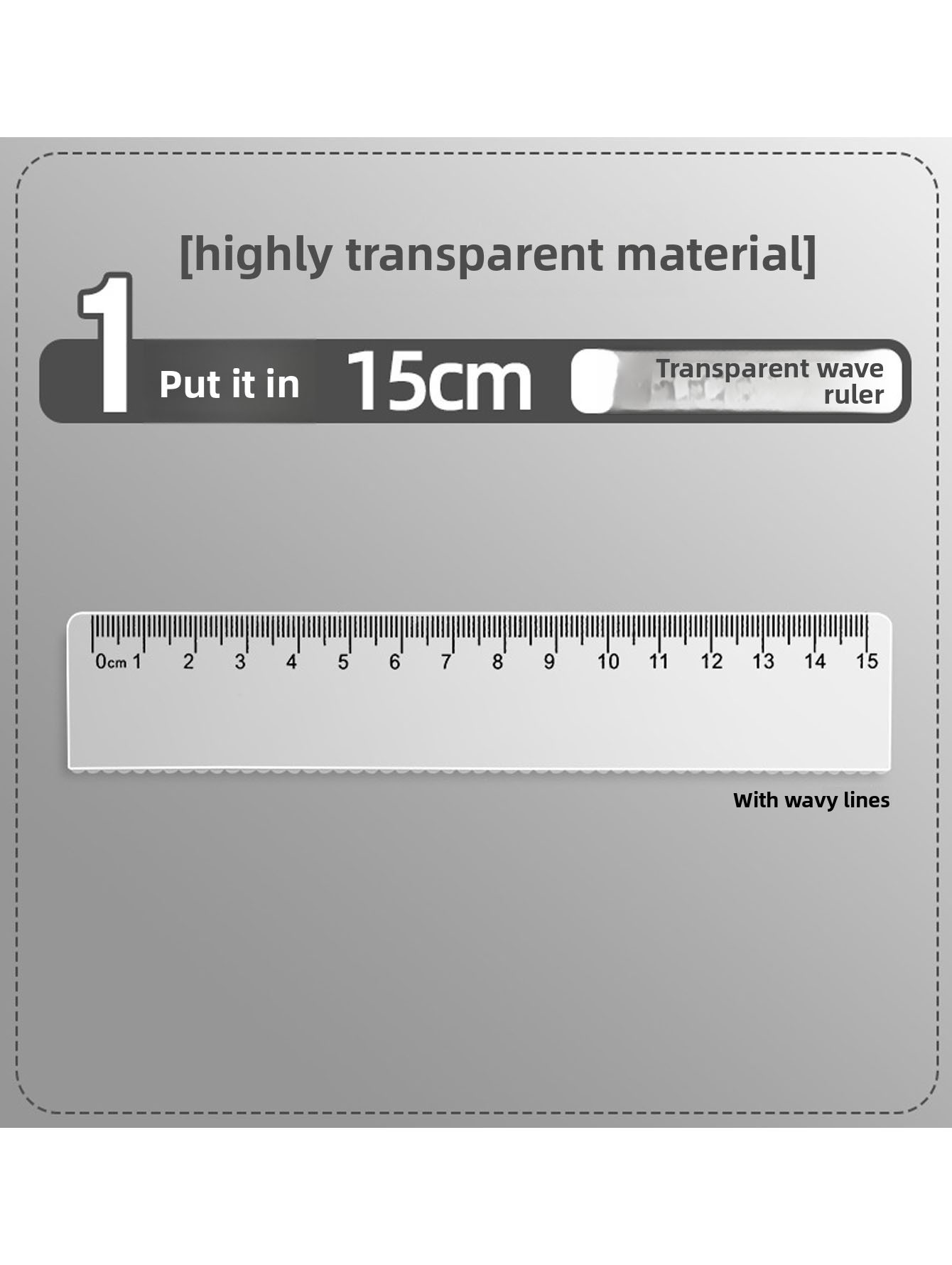 Transparent Plastic Ruler Geom - Ruler Set Transparent recension och pris