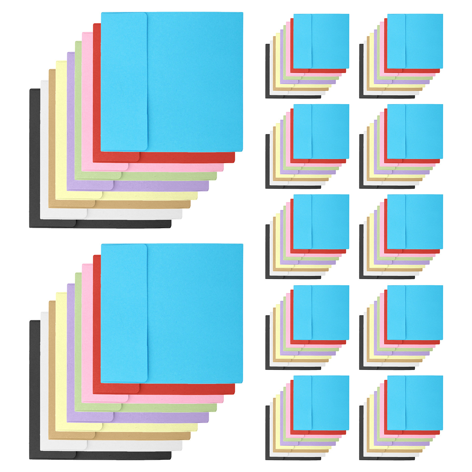 100Pcs Blank Kraft Envelopes 1 - Letter Envelope Kraft recension och pris