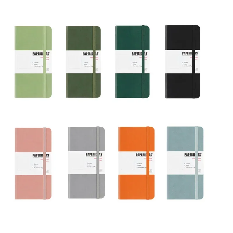 Travel Notebook Numbered Hard  - Notebook Dotted A5 recension och pris