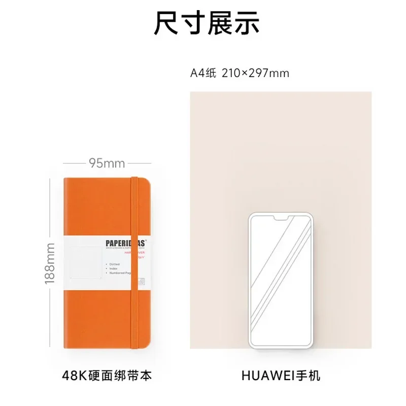 Travel Notebook Numbered Hard  - Notebook Dotted A5 recension och pris