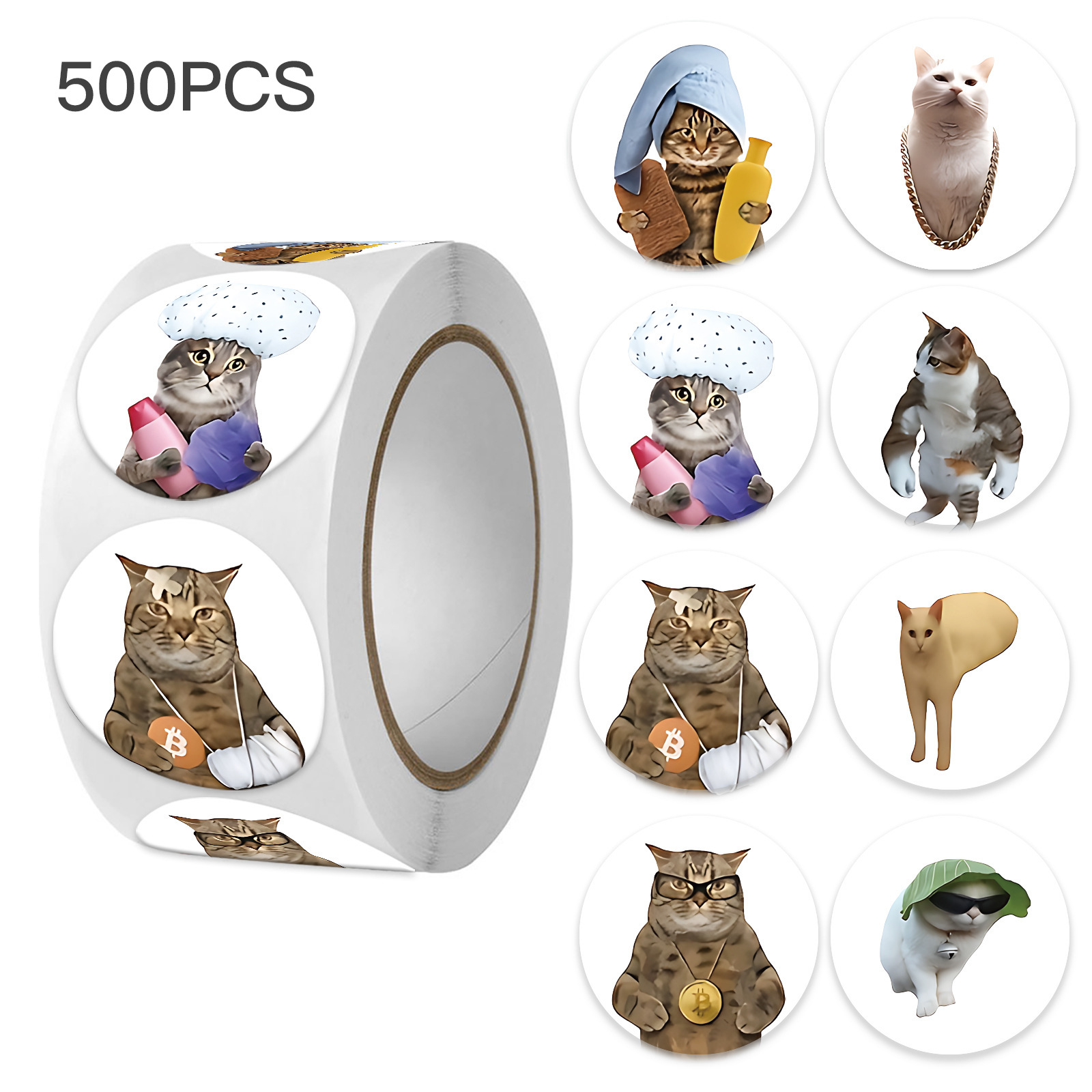 100-500pcs Funny Cat Graffiti  - Memo Pad Sticky recension och pris