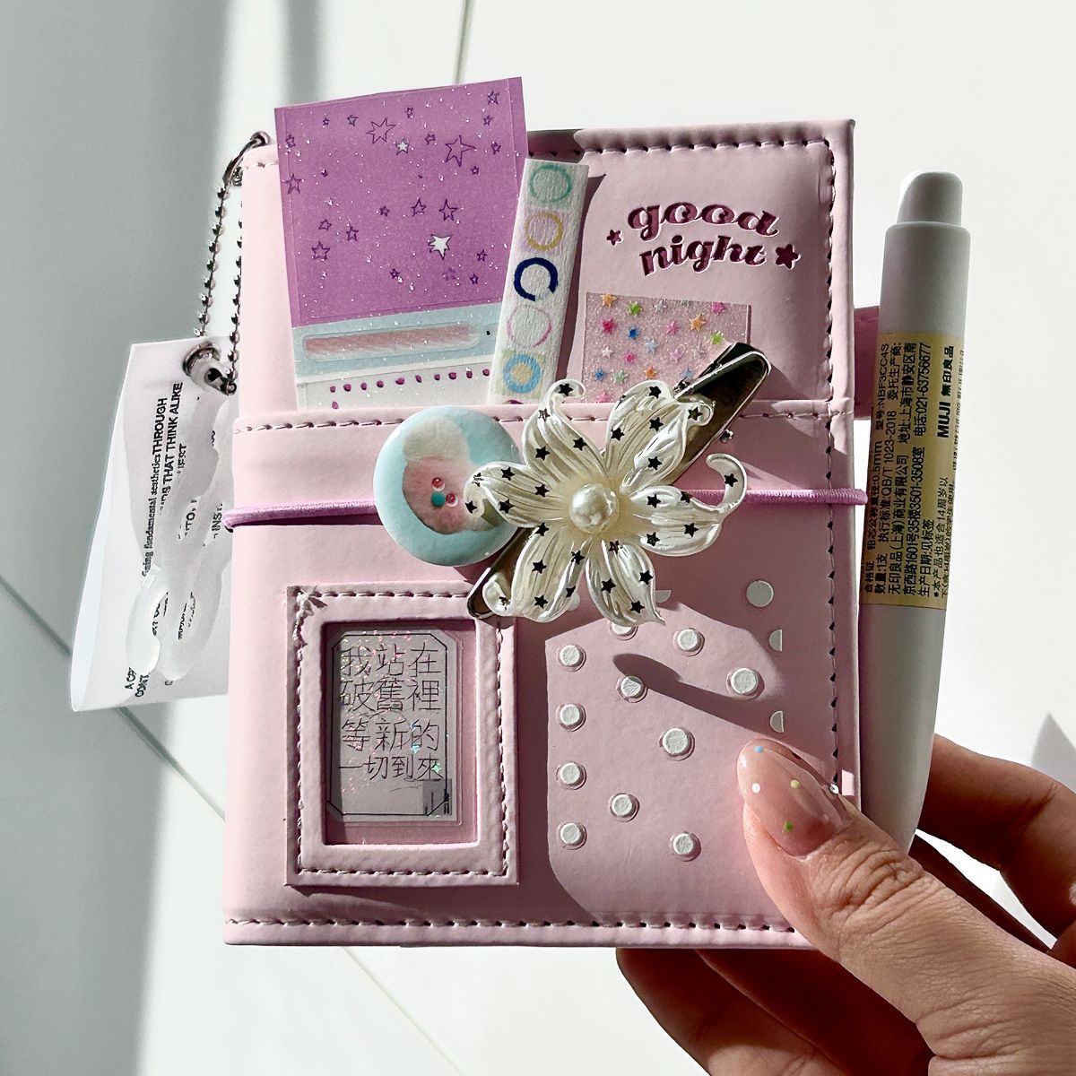 Cute Pink M5 Loose Leaf Hardco - Journal Leather Hardcover recension och pris