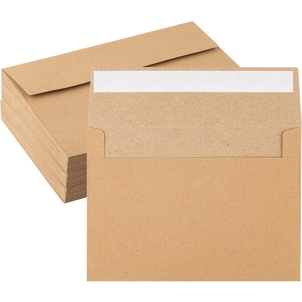 50-pack kraft paper envelopes  - Letter Envelope Kraft recension och pris