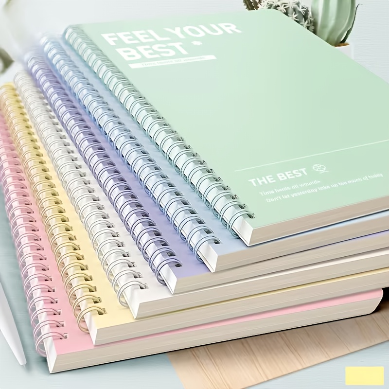 6pcs Spiral Notebook, Simple A - Graph Paper Pad recension och pris