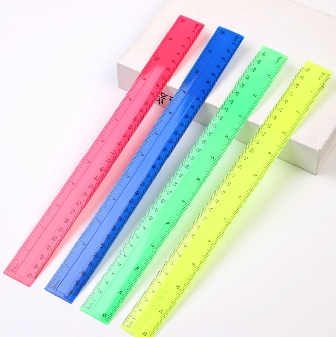 4Pcs/Pack Colorful Transparent - Ruler Set Transparent recension och pris