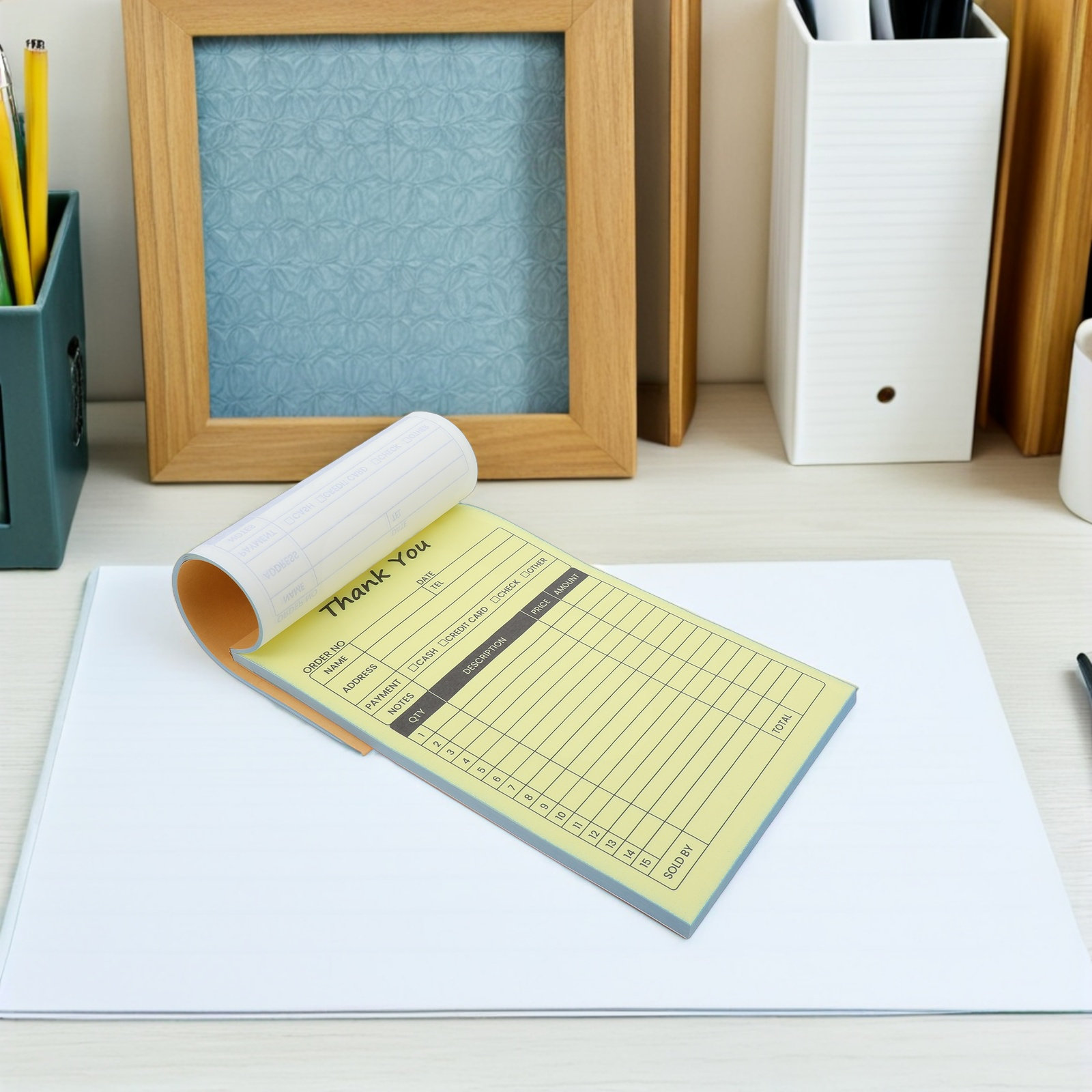 2Pcs Invoice Receipt Book 2 Pa - Carbon Copy Book recension och pris
