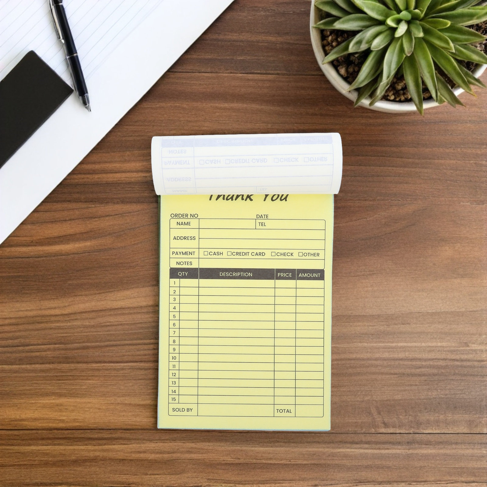 2Pcs Invoice Receipt Book 2 Pa - Carbon Copy Book recension och pris