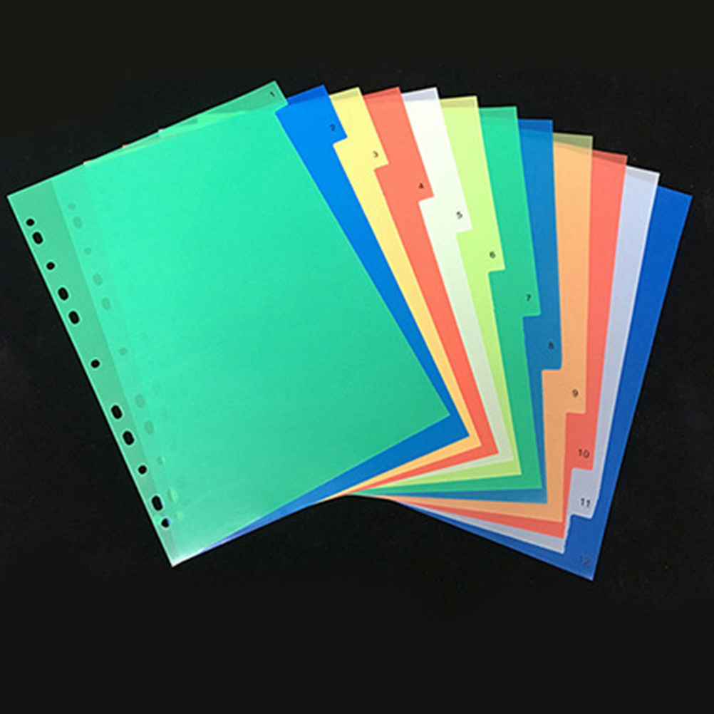 40Pcs A4 Bright Color Index Ta - Index Tab Divider recension och pris