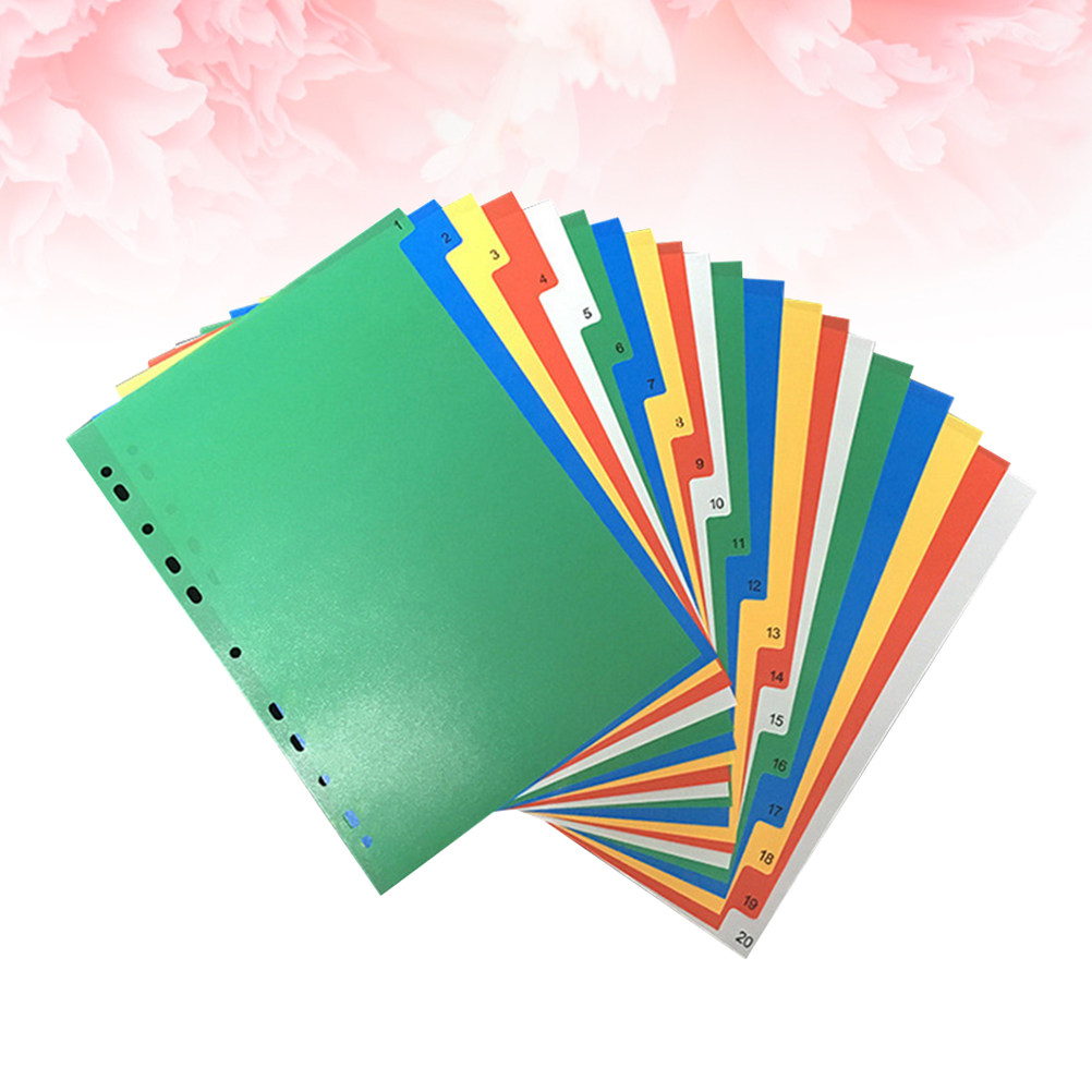 40Pcs A4 Bright Color Index Ta - Index Tab Divider recension och pris