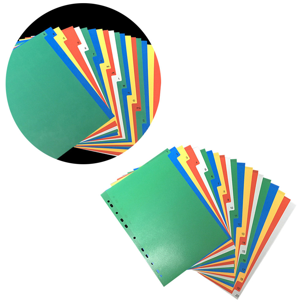 40Pcs A4 Bright Color Index Ta - Index Tab Divider recension och pris