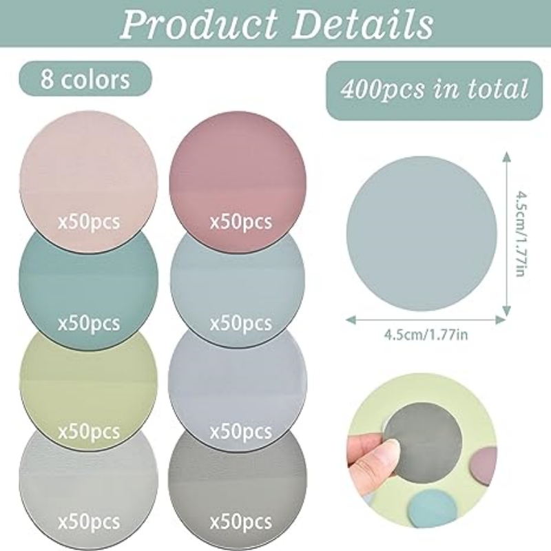 400pcs Morandi Sticky Notes, C - Index Tab Divider recension och pris