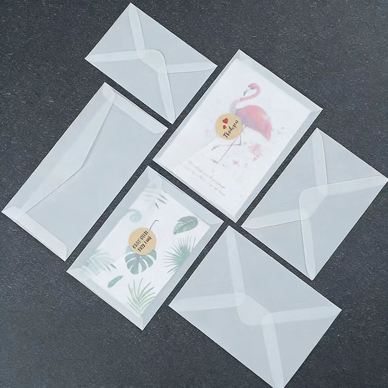 50pcs Translucent Blank Envelo - Letter Envelope Kraft recension och pris