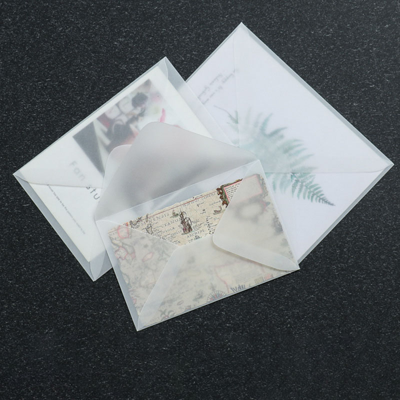 50pcs Translucent Blank Envelo - Letter Envelope Kraft recension och pris