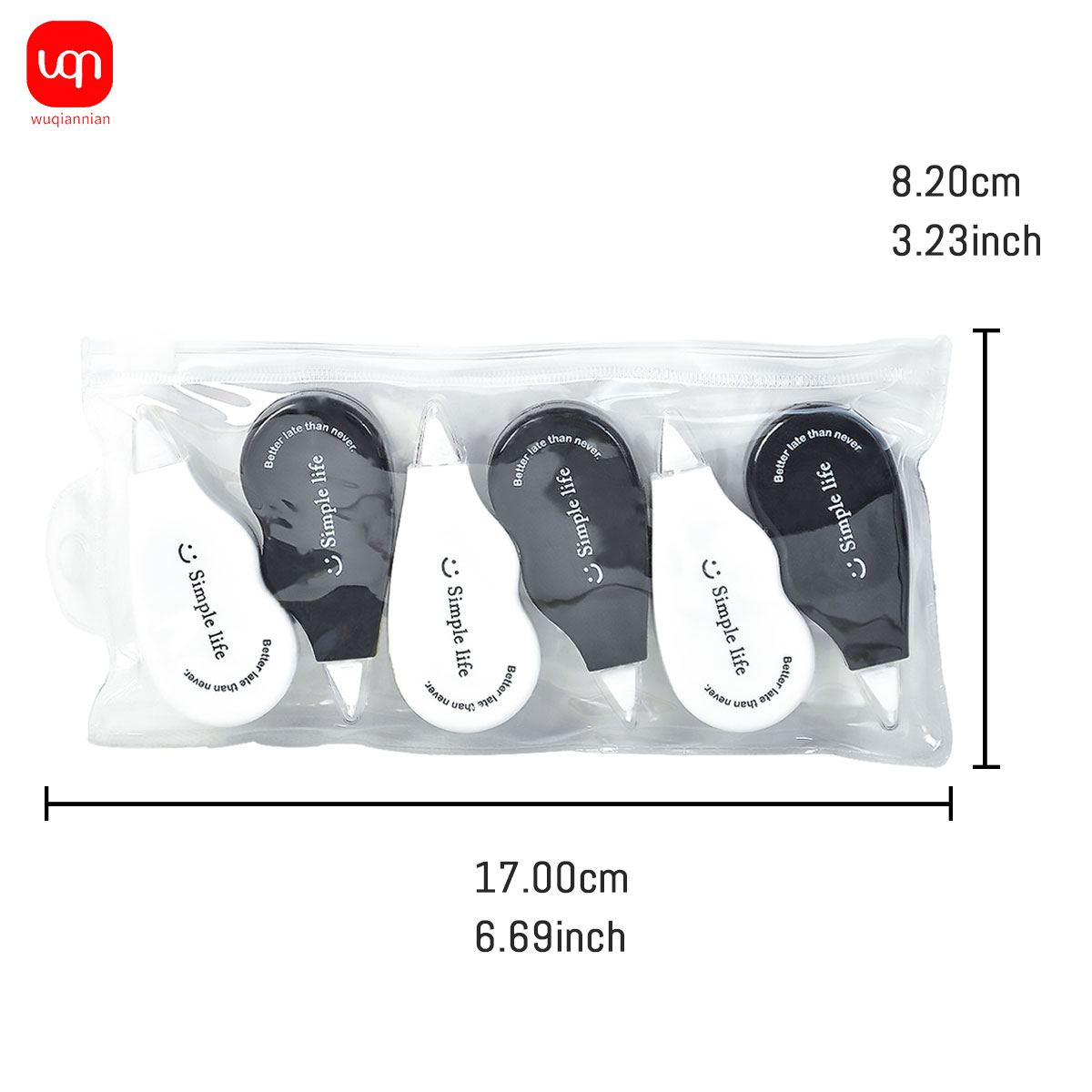 WQN - Black and White Mini Cor - Office Supply Office Stationery Items recension och pris