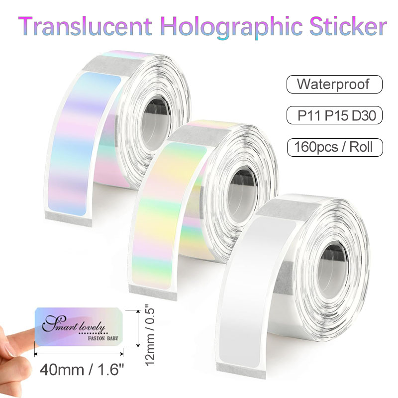 D30 Transparent Holographic Th - Label Printer Tape recension och pris