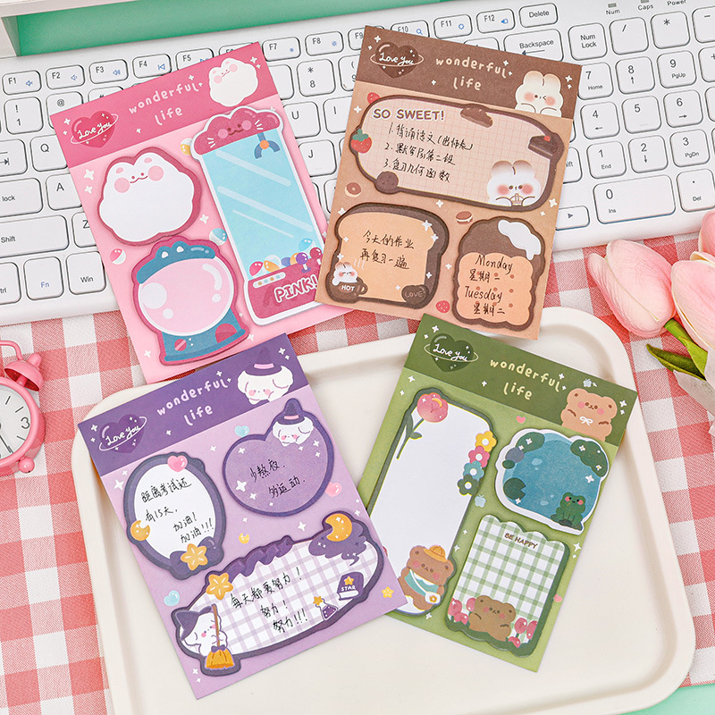1 Piece Cartoon Adhesive Cute  - Office Supply Office Stationery Items recension och pris