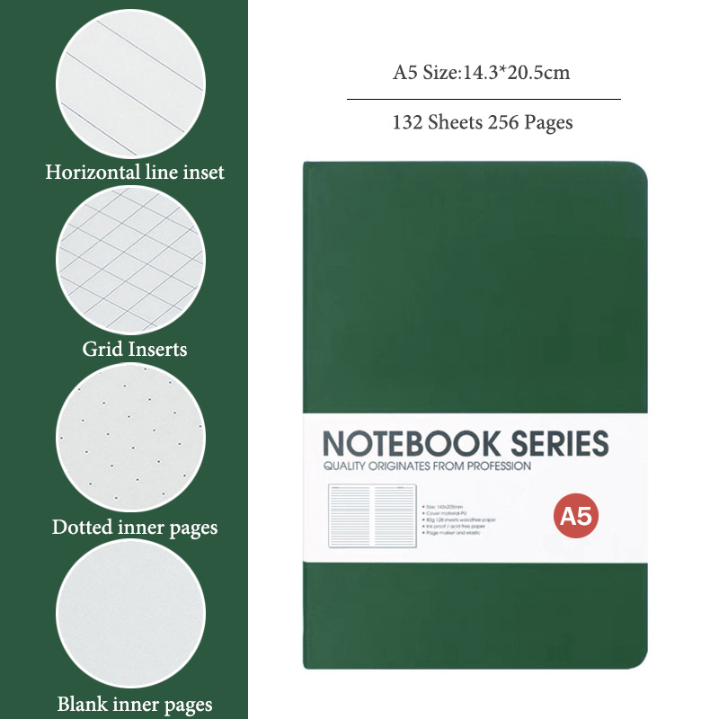 A5 Notebooks,4 Types Inner Pag - Notebook Dotted A5 recension och pris
