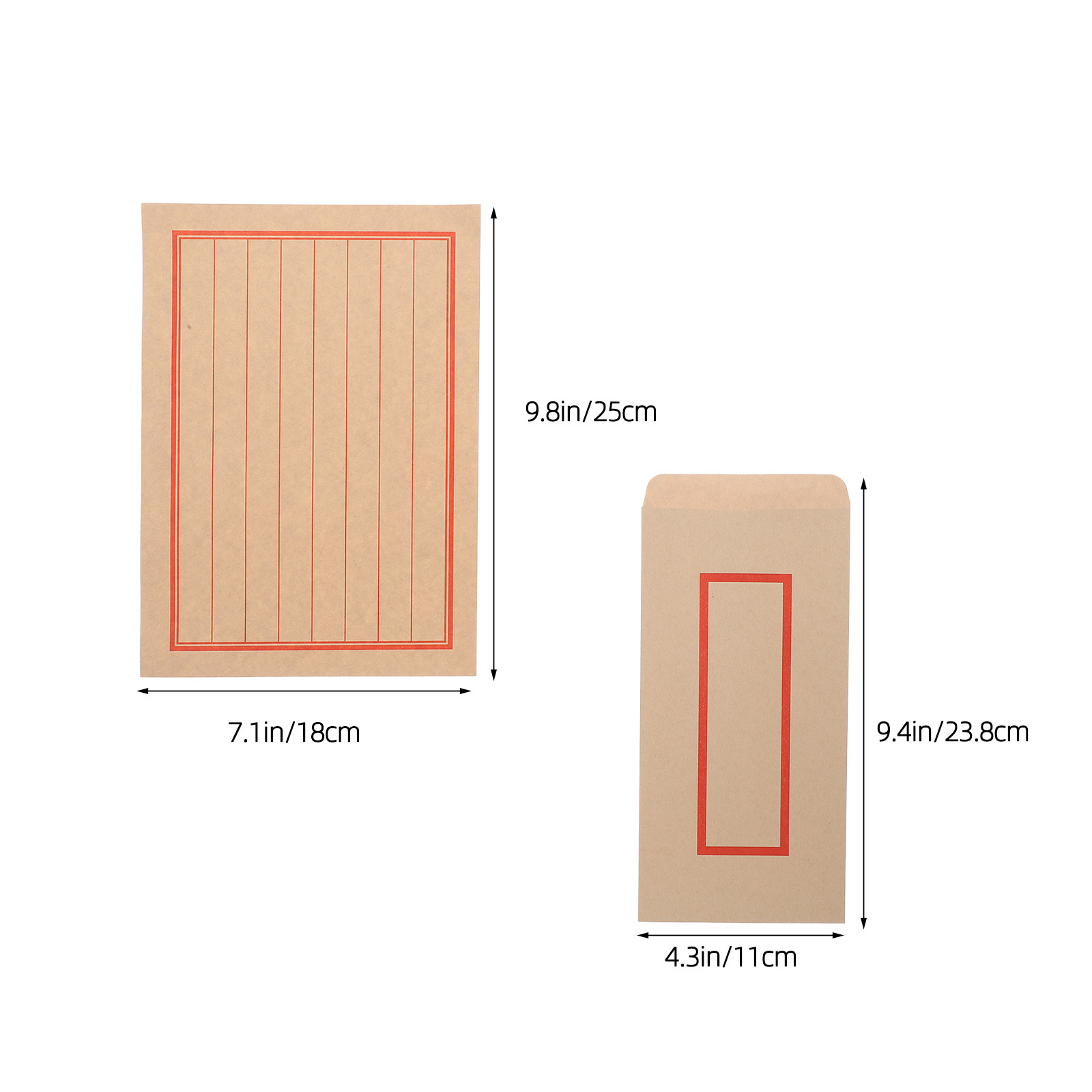 44Pcs Chinese Envelope Paper S - Letter Envelope Kraft recension och pris