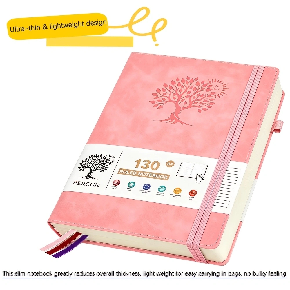 A4 Ruled Hardcover Diary Noteb - Journal Leather Hardcover recension och pris