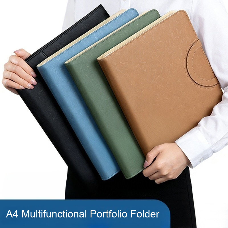 Multifunctional A4 PU Leather  - Binder Clip Assorted recension och pris
