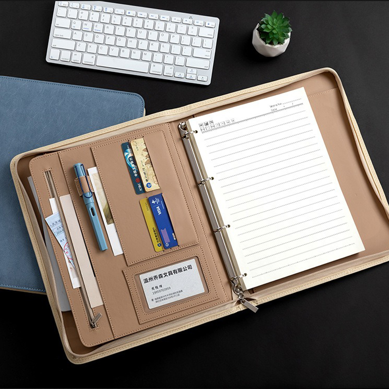 Multifunctional A4 PU Leather  - Binder Clip Assorted recension och pris