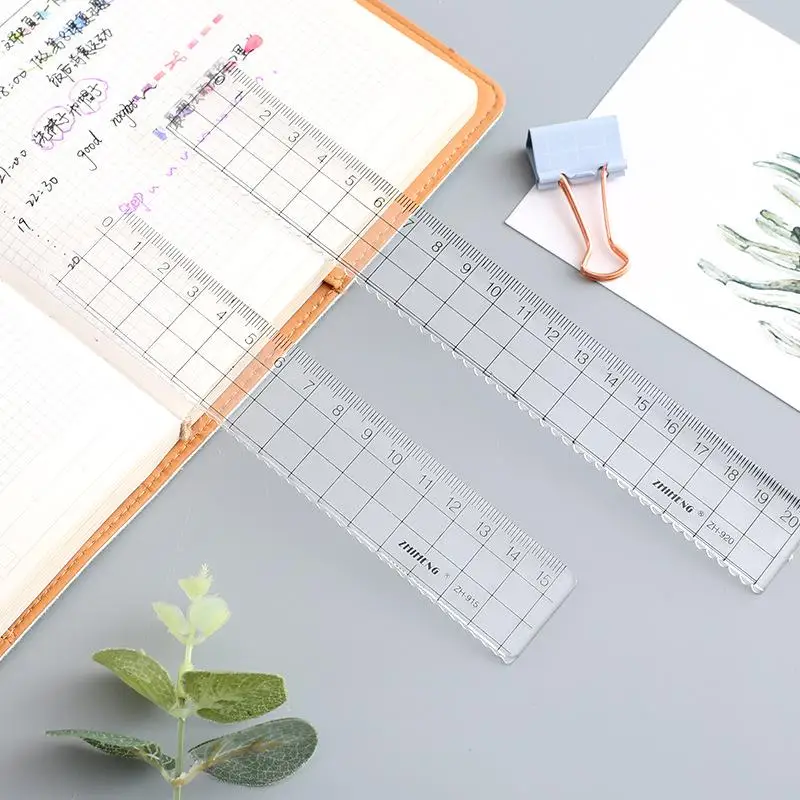 1Pcs Simple15cm 18cm 20cm Tran - Ruler Set Transparent recension och pris